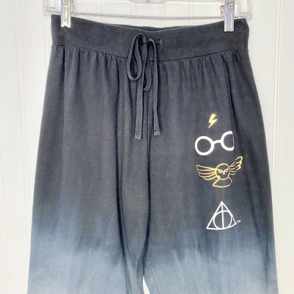 HARRY POTTER Black & Gray Ombré Joggers Pants S - Picture 4 of 13